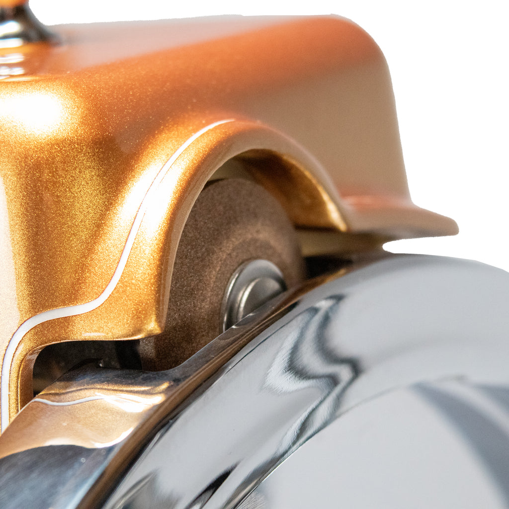 Berkel Volano B114 Schwungradmaschine Gold mit Fassholz- Einlegebrett