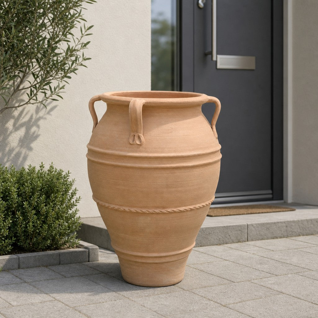 XXL Terracotta Amphore "Datura" H= 100 cm
