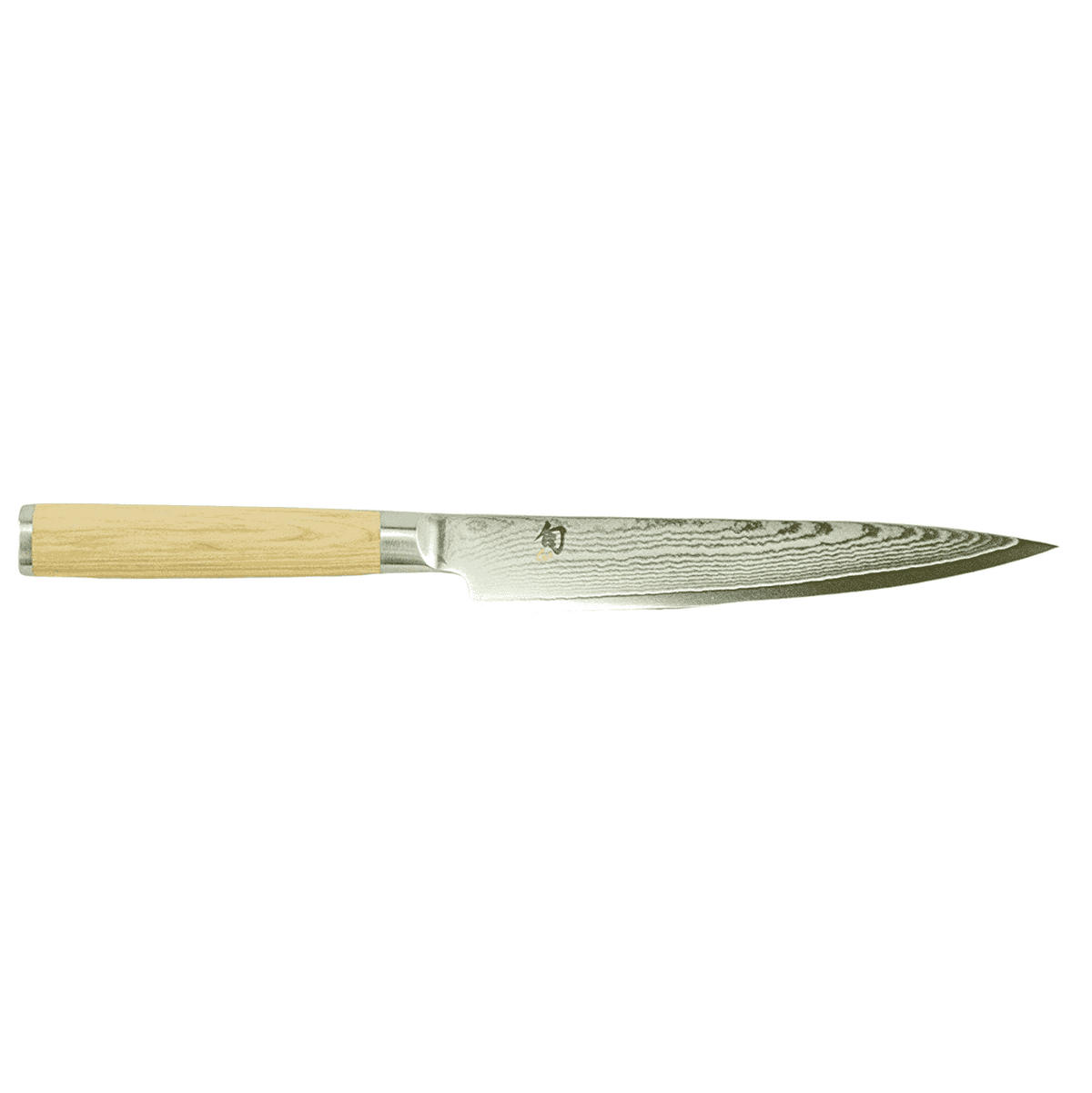Das Kai Shun Classic White DM-0704W Schinkenmesser verfügt über eine 23 cm lange Damastklinge und einen hellen Holzgriff, wodurch es sich perfekt für präzise Schneidarbeiten eignet. Dieses gut verarbeitete Messer im japanischen Stil hat eine scharfe, spitze Spitze und wird durch ein 30 x 18 cm großes Fassholz-Küchenbrett ergänzt, das sowohl Eleganz als auch Funktionalität in Ihre Küche bringt.