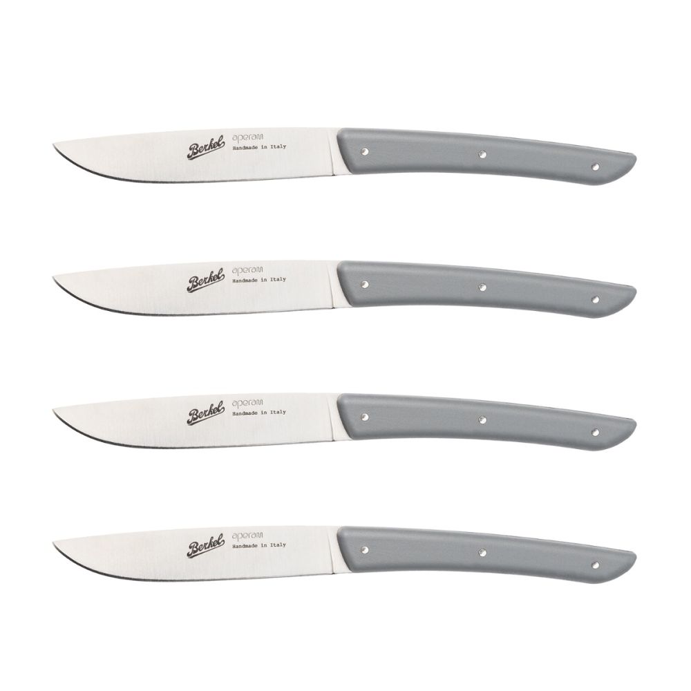 BERKEL Steakmesser, 4er-Set in verschiedenen Farben, hochwertige Schneidemesser von Berkel