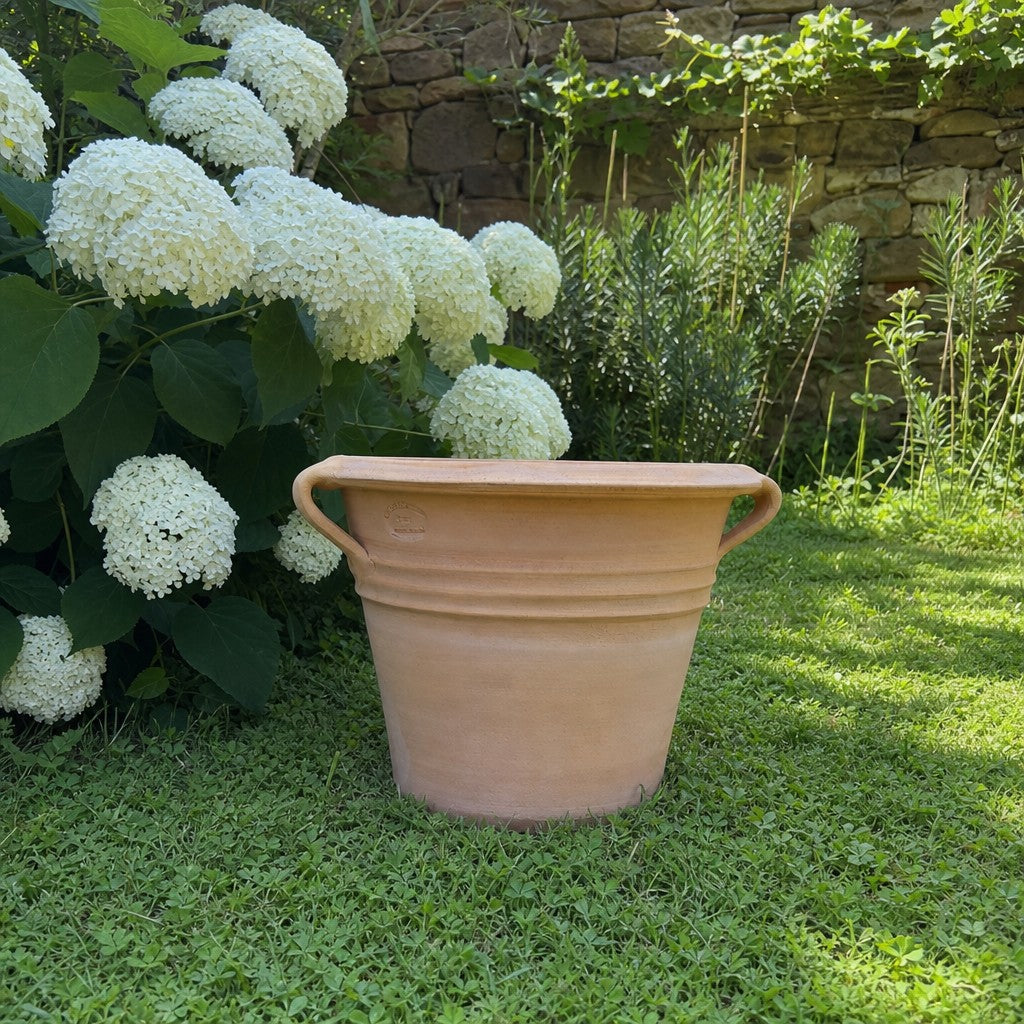 Terrakotta Pflanzkübel Sorbus mit Henkeln Durchmesser 40-60 cm