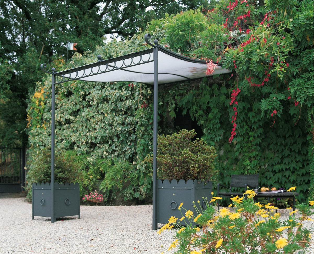 Gebogene Anbaupergola Solaire